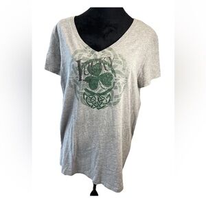 Harley Davidson ladies 2017 Myrtle beach SC Lucky Celtic V-neck T-shirt‎ size XL
